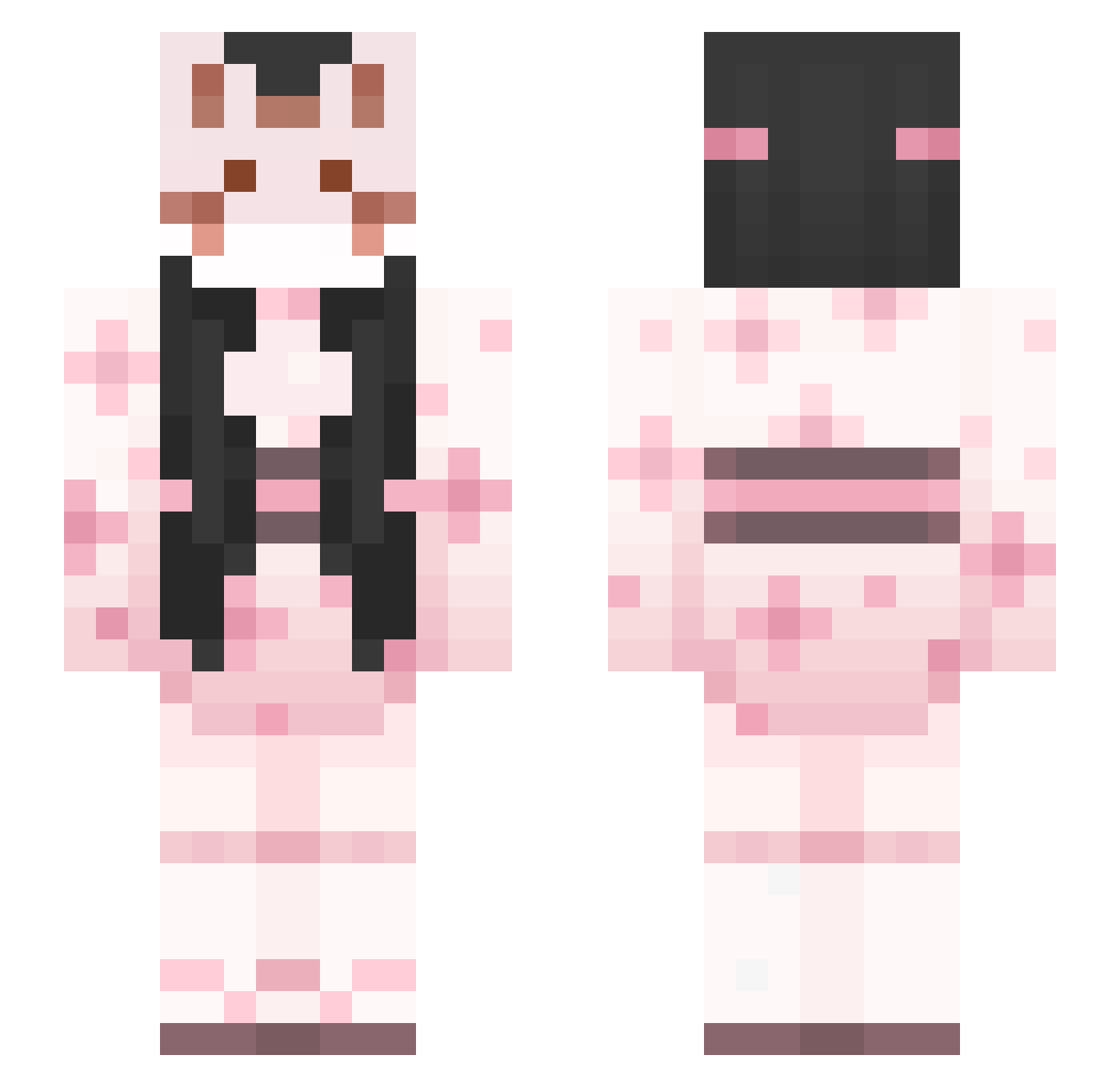 semaz Minecraft skin, front and back view