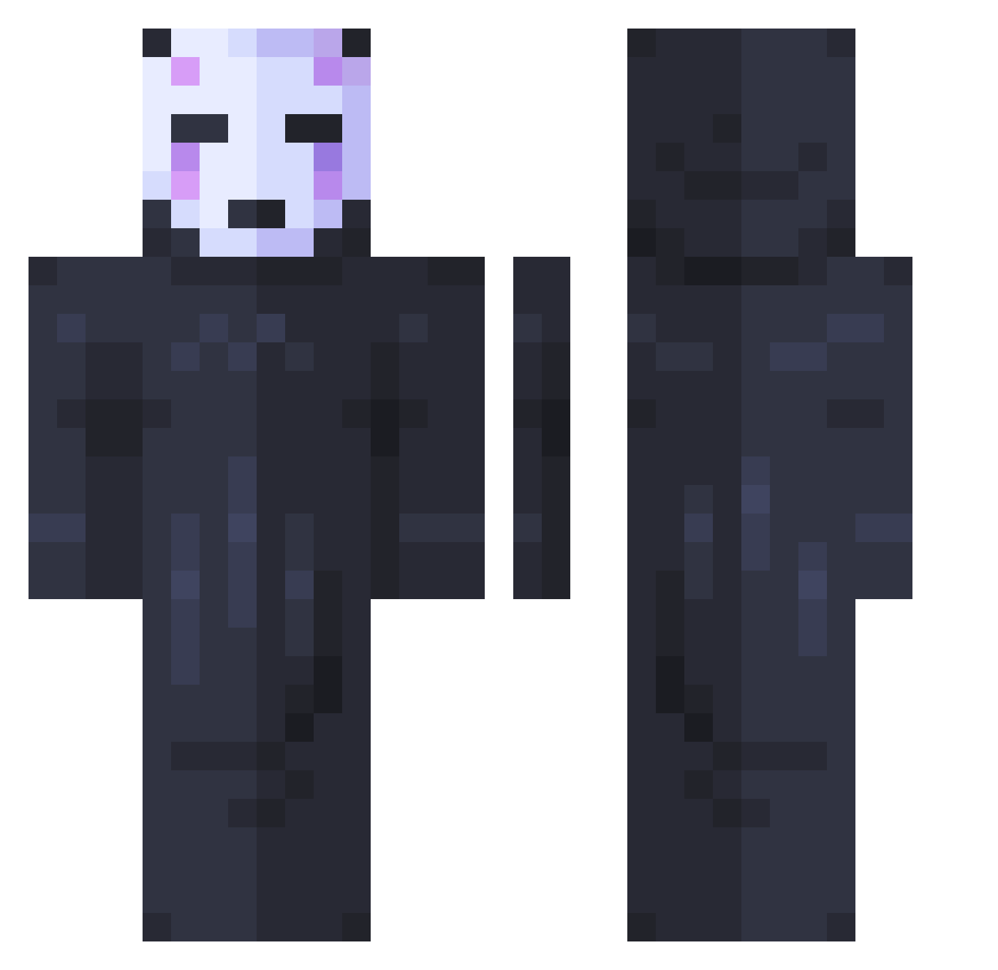 qvnxii Minecraft skin, front and back view