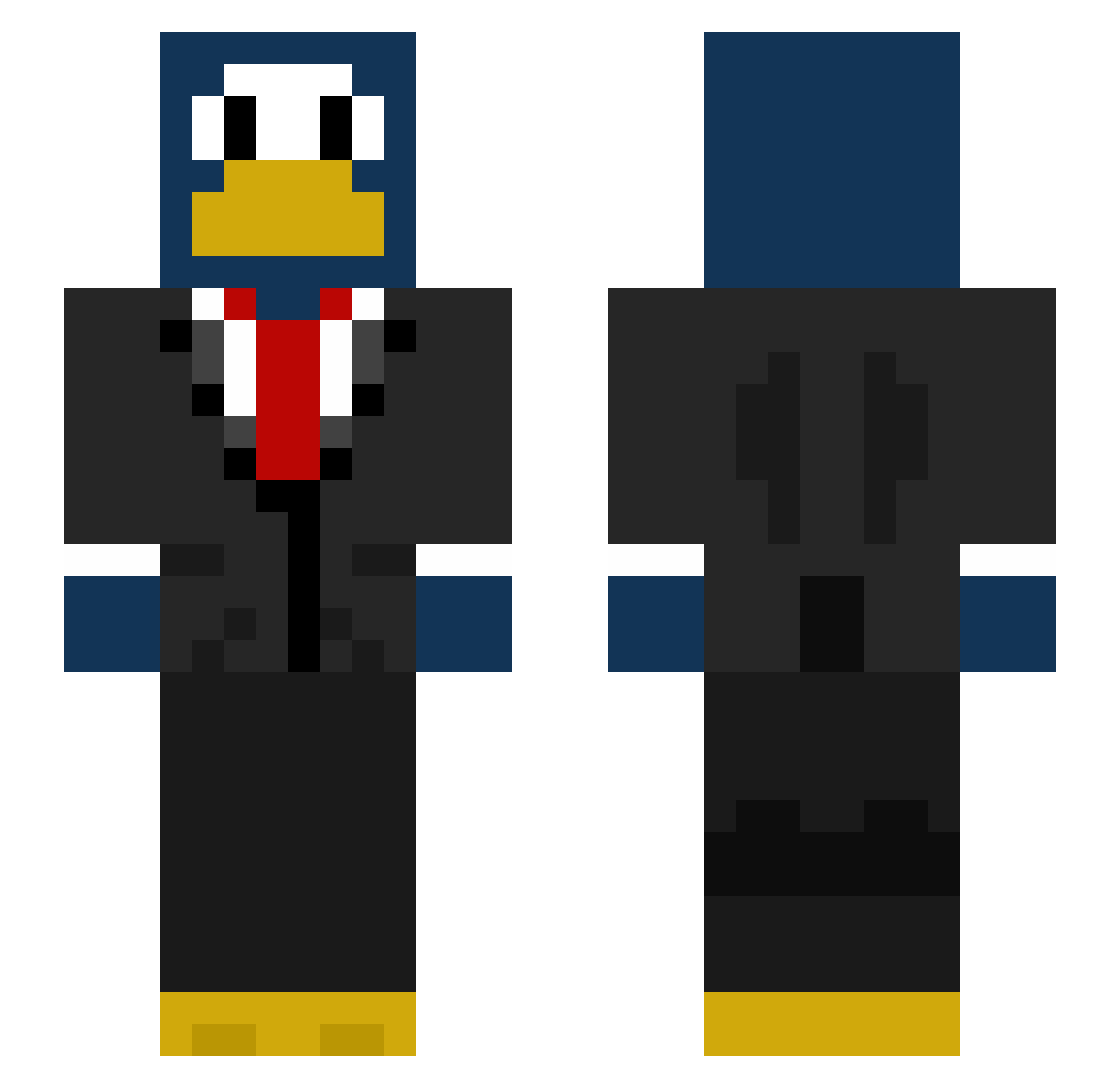 dwyers123 Minecraft skin, front and back view
