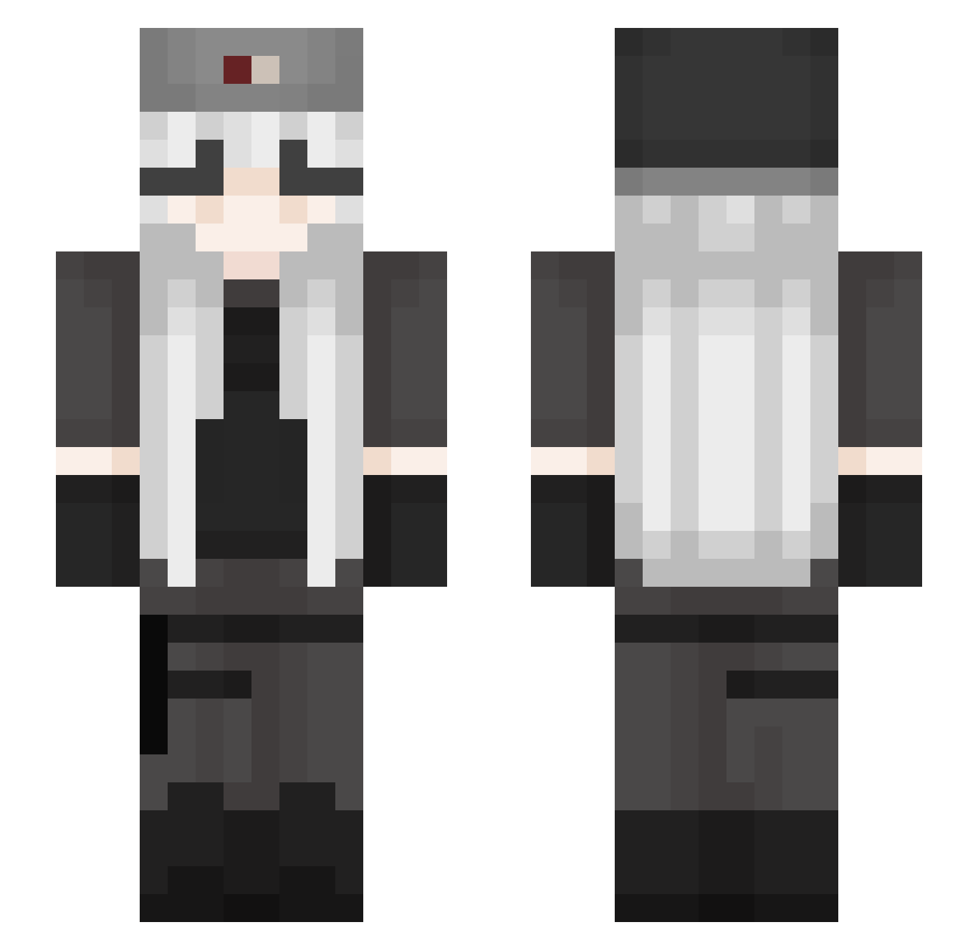 Aksinya_ Minecraft skin, front and back view