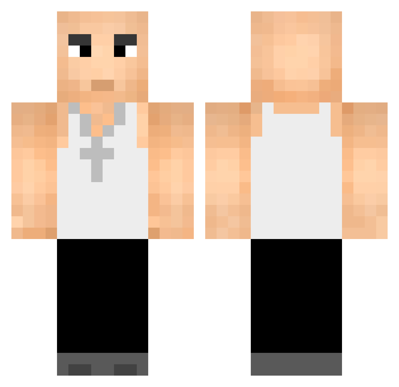 Palanquin__ Minecraft skin, front and back view