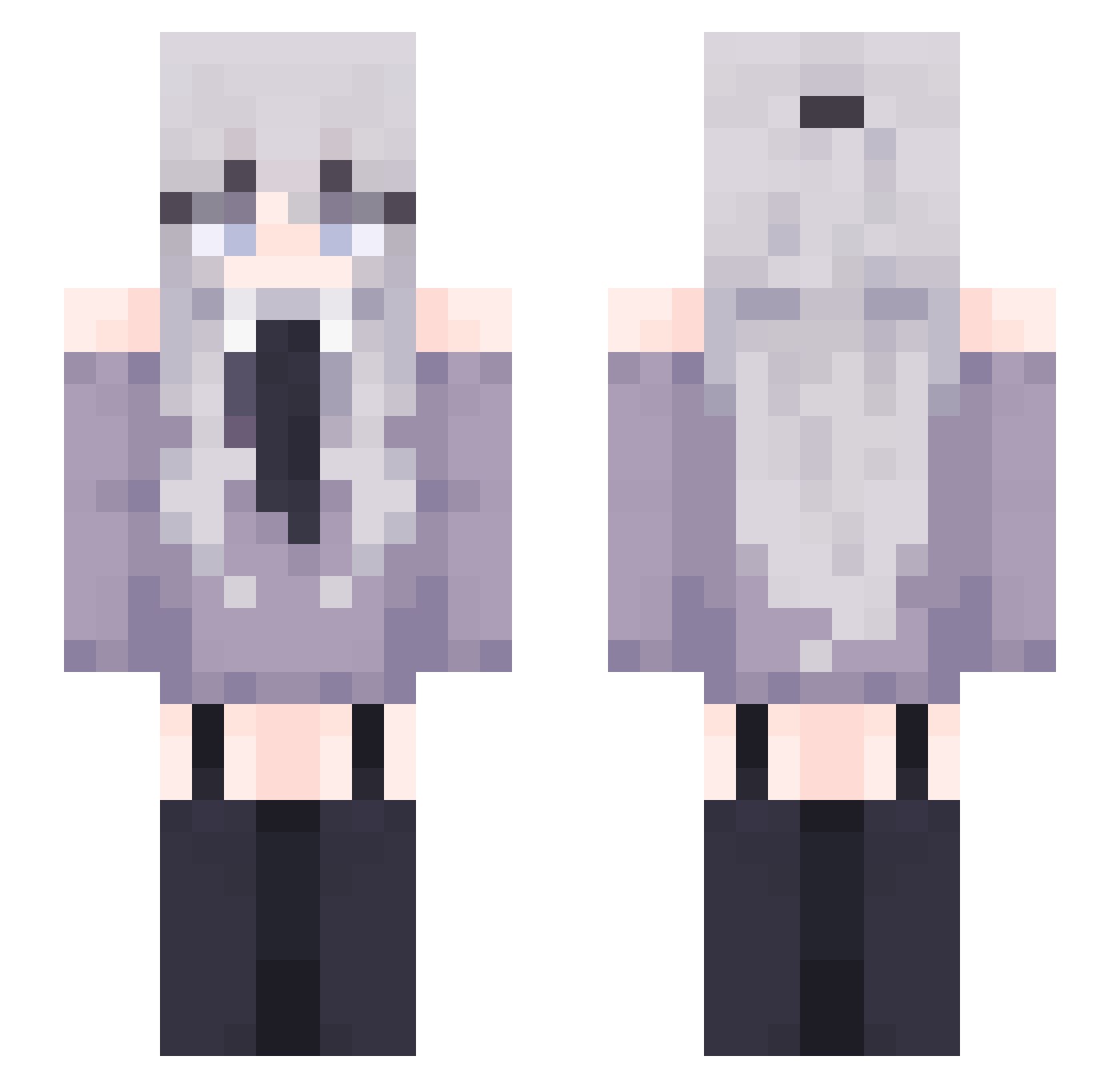 RyaSh__ Minecraft skin, front and back view