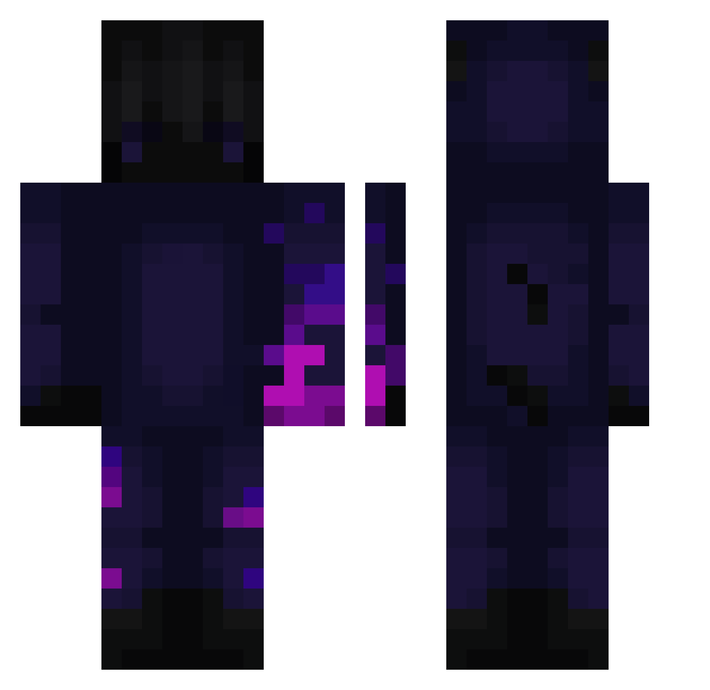 quitzera0728 Minecraft skin, front and back view