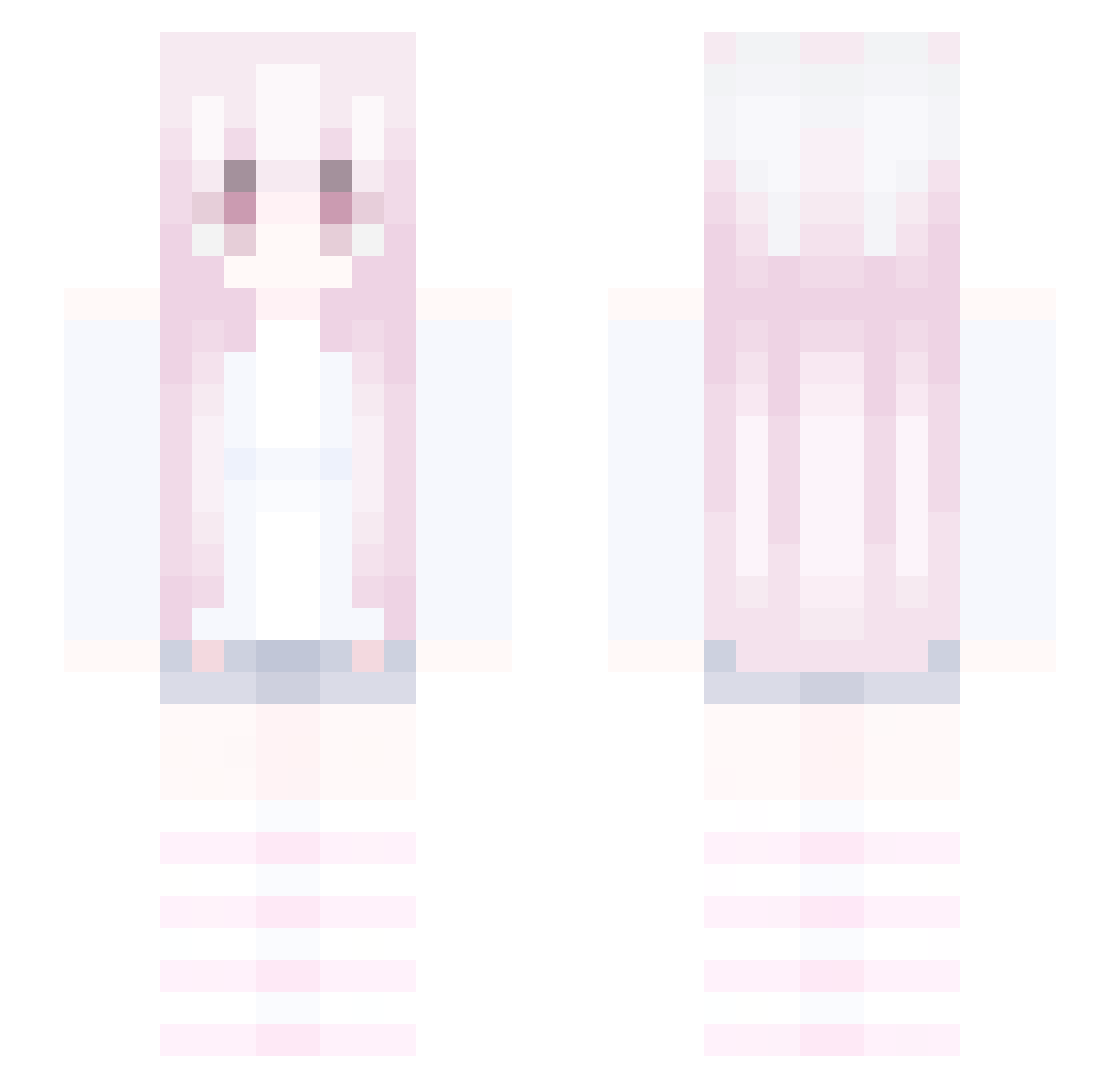 sora_mikhailovna Minecraft skin, front and back view