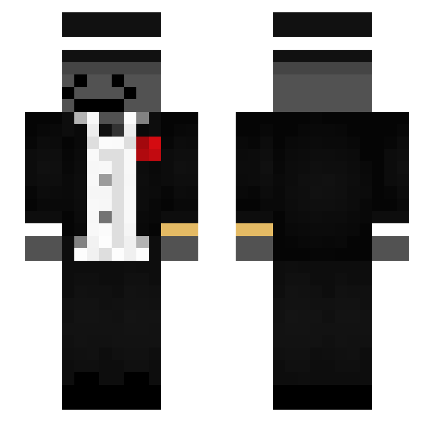 TurboJanikOmagad Minecraft skin, front and back view