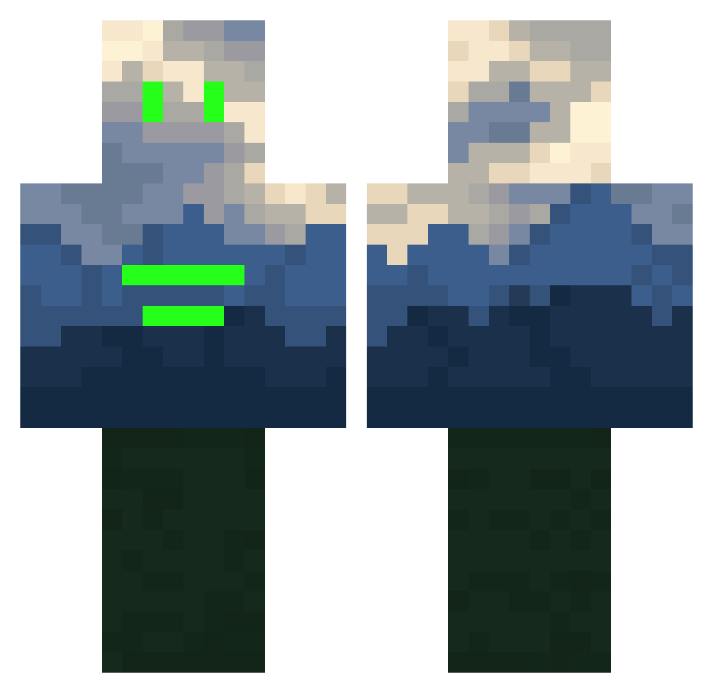 LambertKlomp Minecraft skin, front and back view