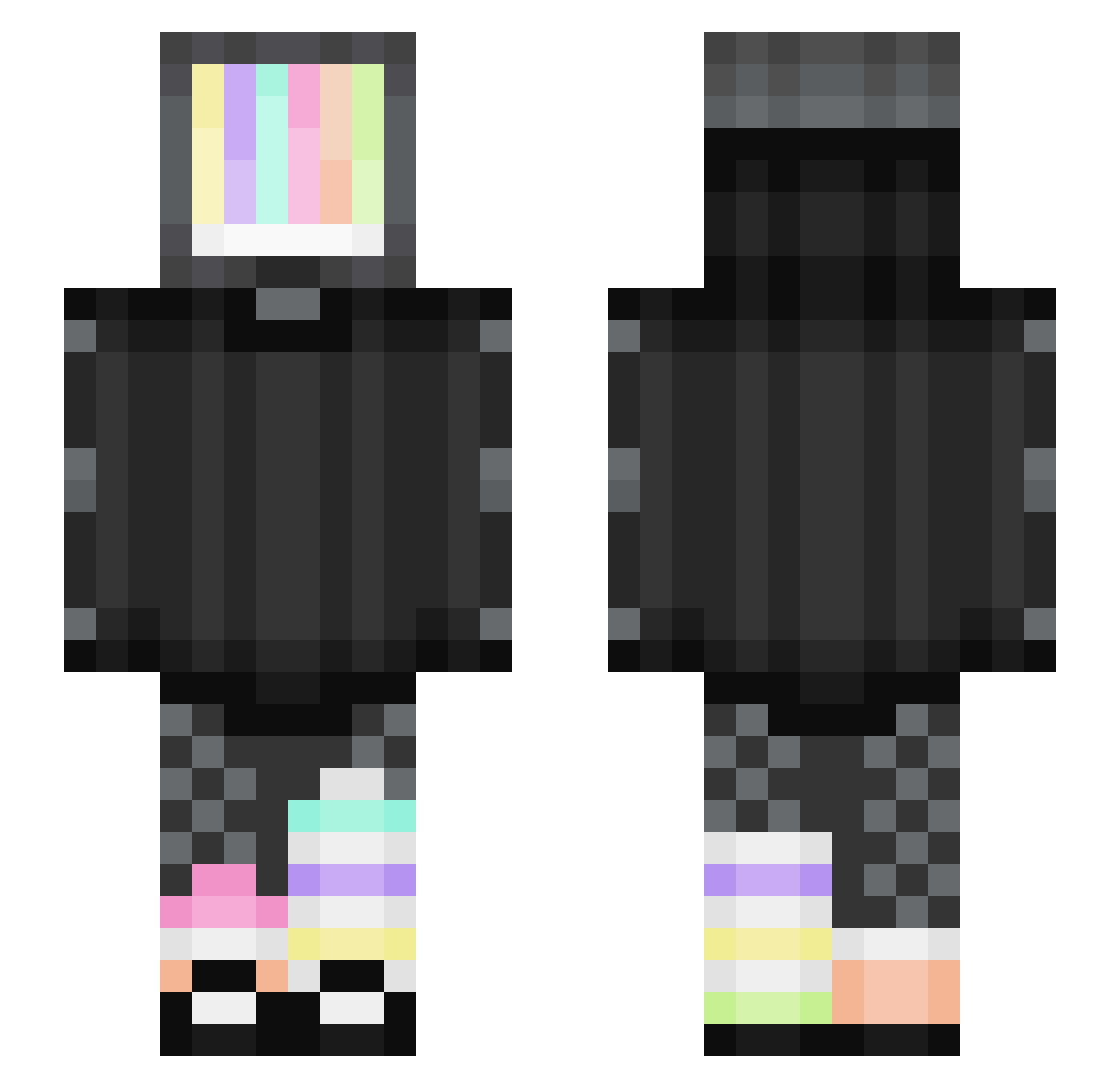yunginlavih Minecraft skin, front and back view