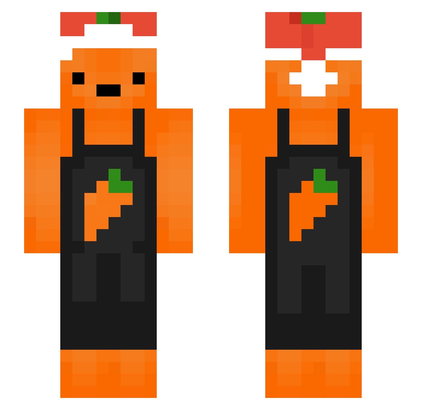 KrummeWasTaken Minecraft skin, front and back view