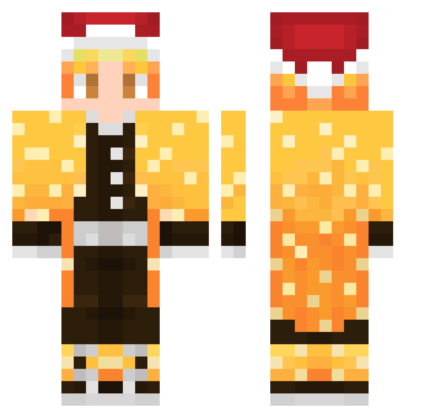 Sumen Minecraft skin, front and back view