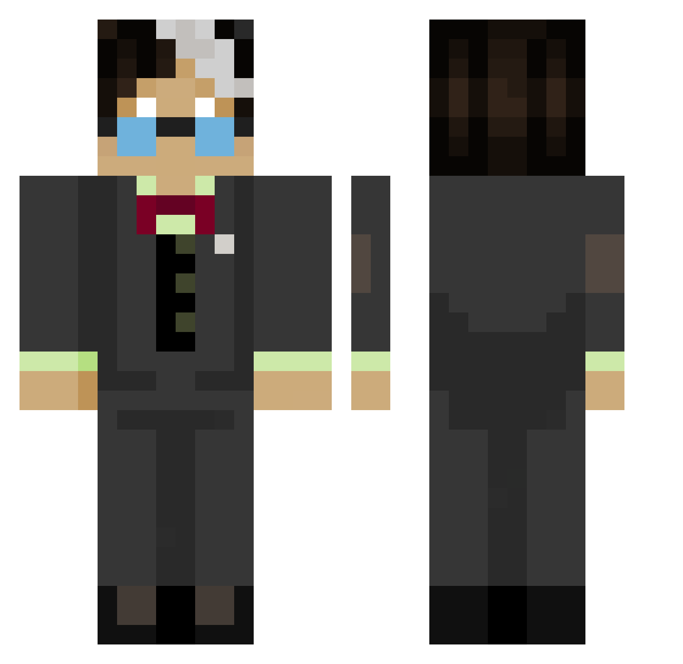 Wilbyy__ Minecraft skin, front and back view