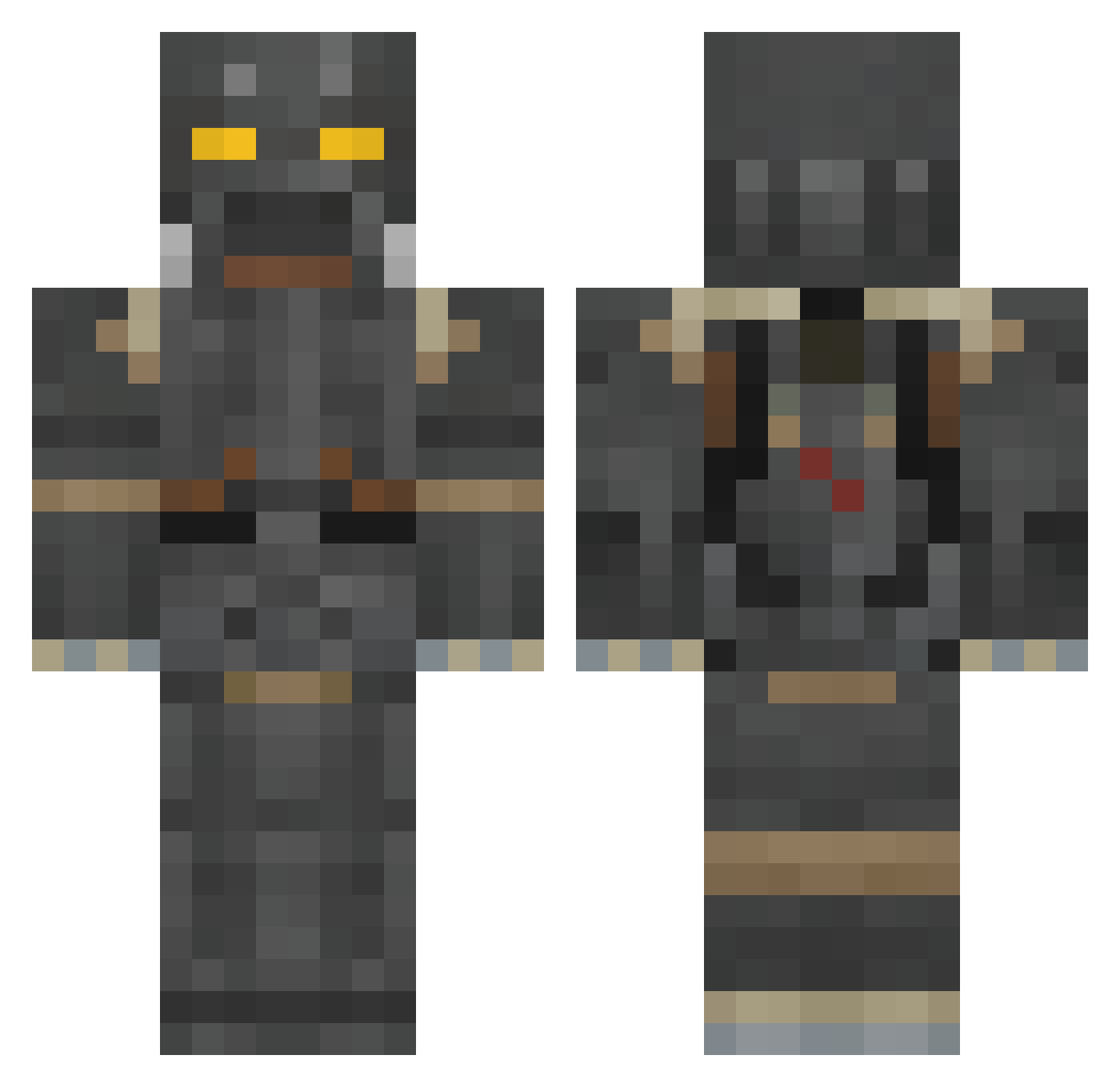 daksasori891 Minecraft skin, front and back view
