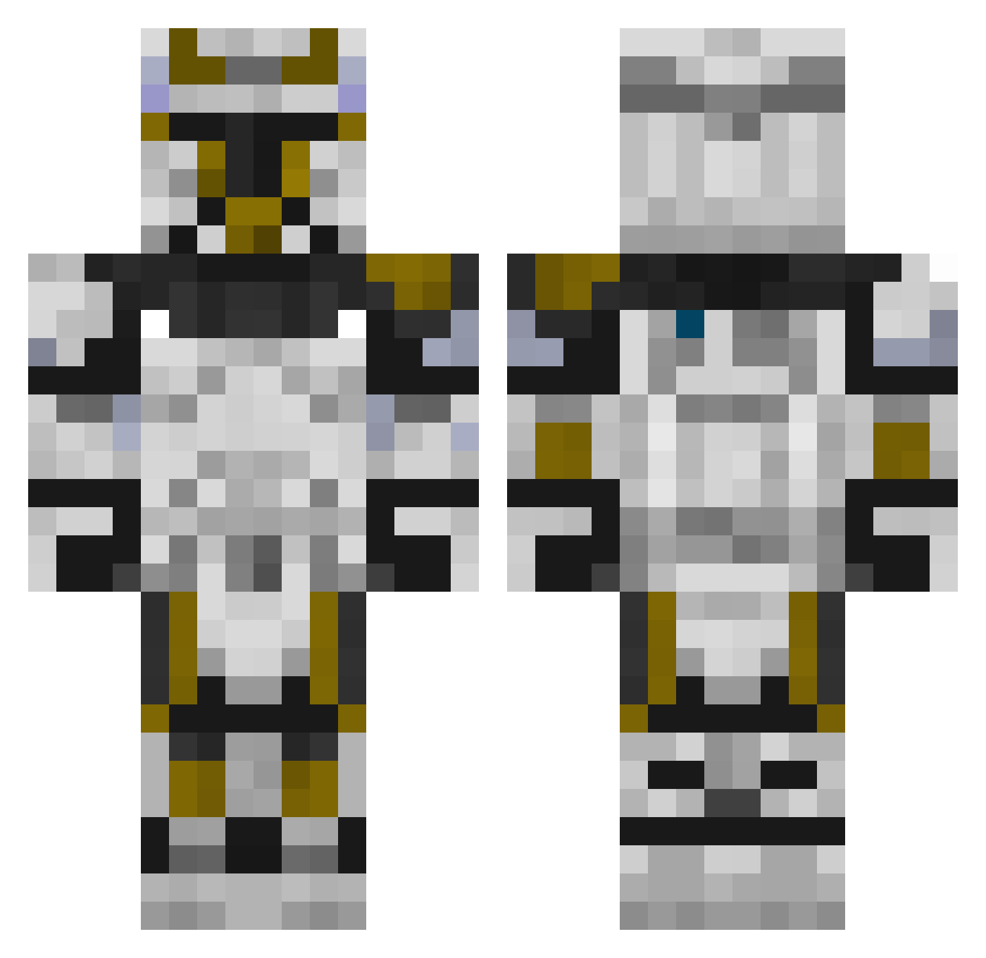 Bobslayer148 Minecraft skin, front and back view