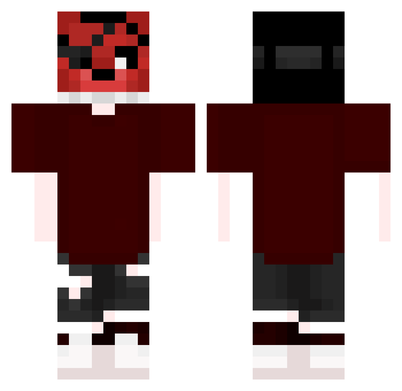worp_nor Minecraft skin, front and back view