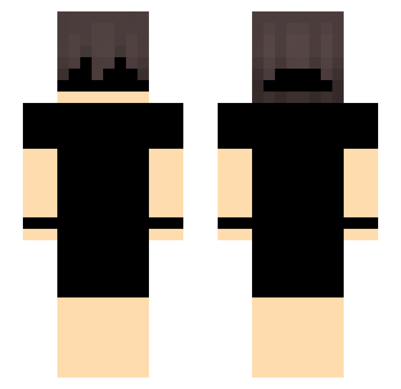 ReckyXD1 Minecraft skin, front and back view
