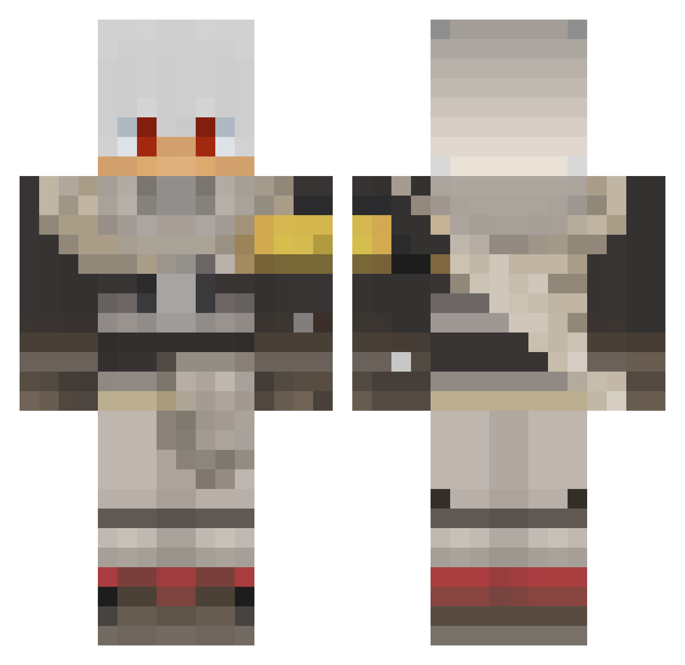 zaal33 Minecraft skin, front and back view