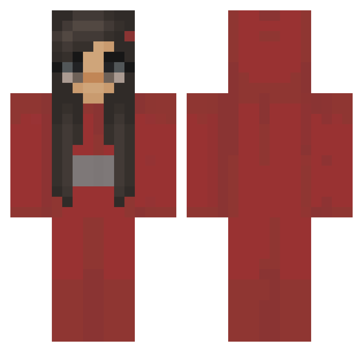 murphyogra Minecraft skin, front and back view