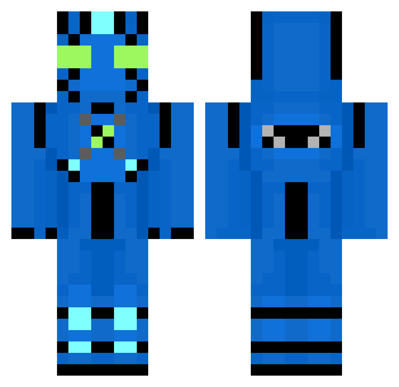 MadBen10oficcal Minecraft skin, front and back view
