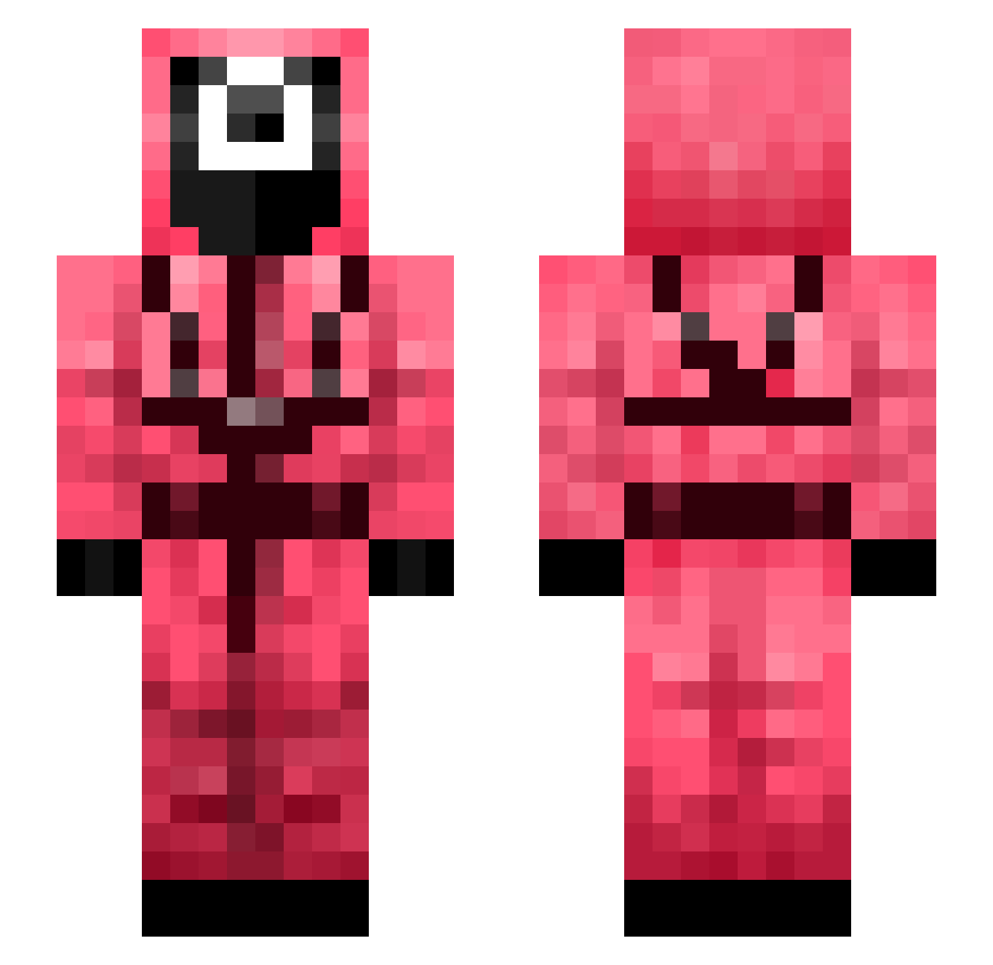 haribo3601 Minecraft skin, front and back view