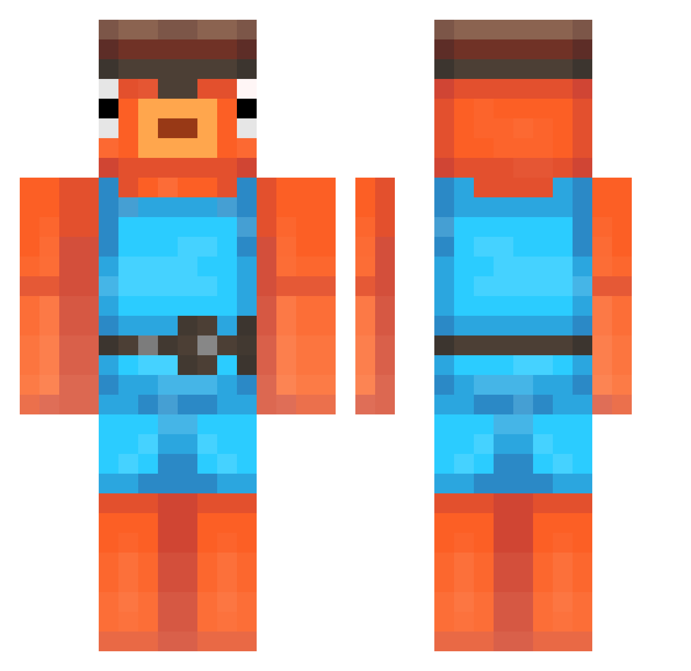 OGJOCKER Minecraft skin, front and back view