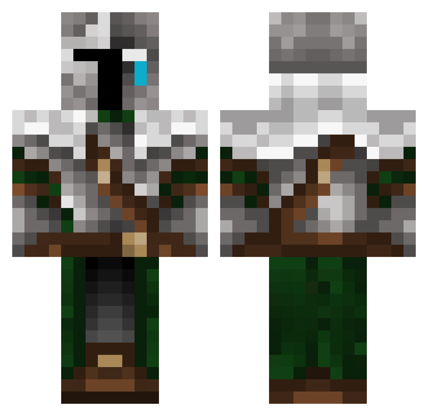 Soulfull_live Minecraft skin, front and back view