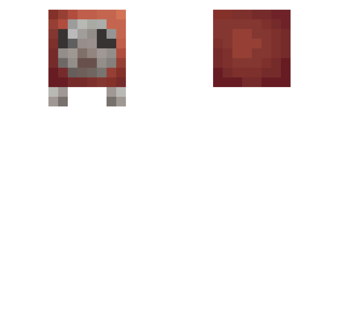 anoor2002 Minecraft skin, front and back view