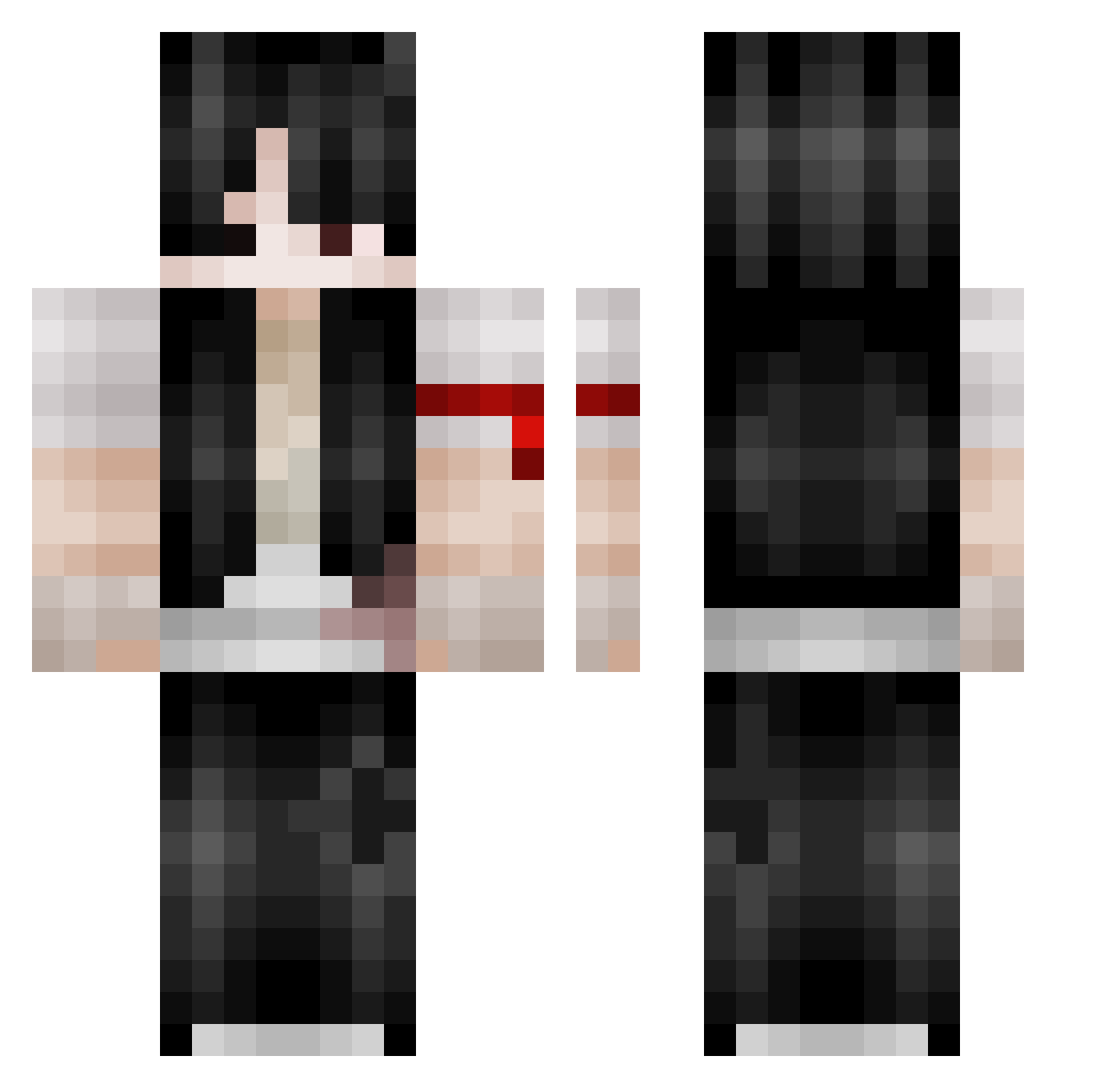 MoRj_27 Minecraft skin, front and back view