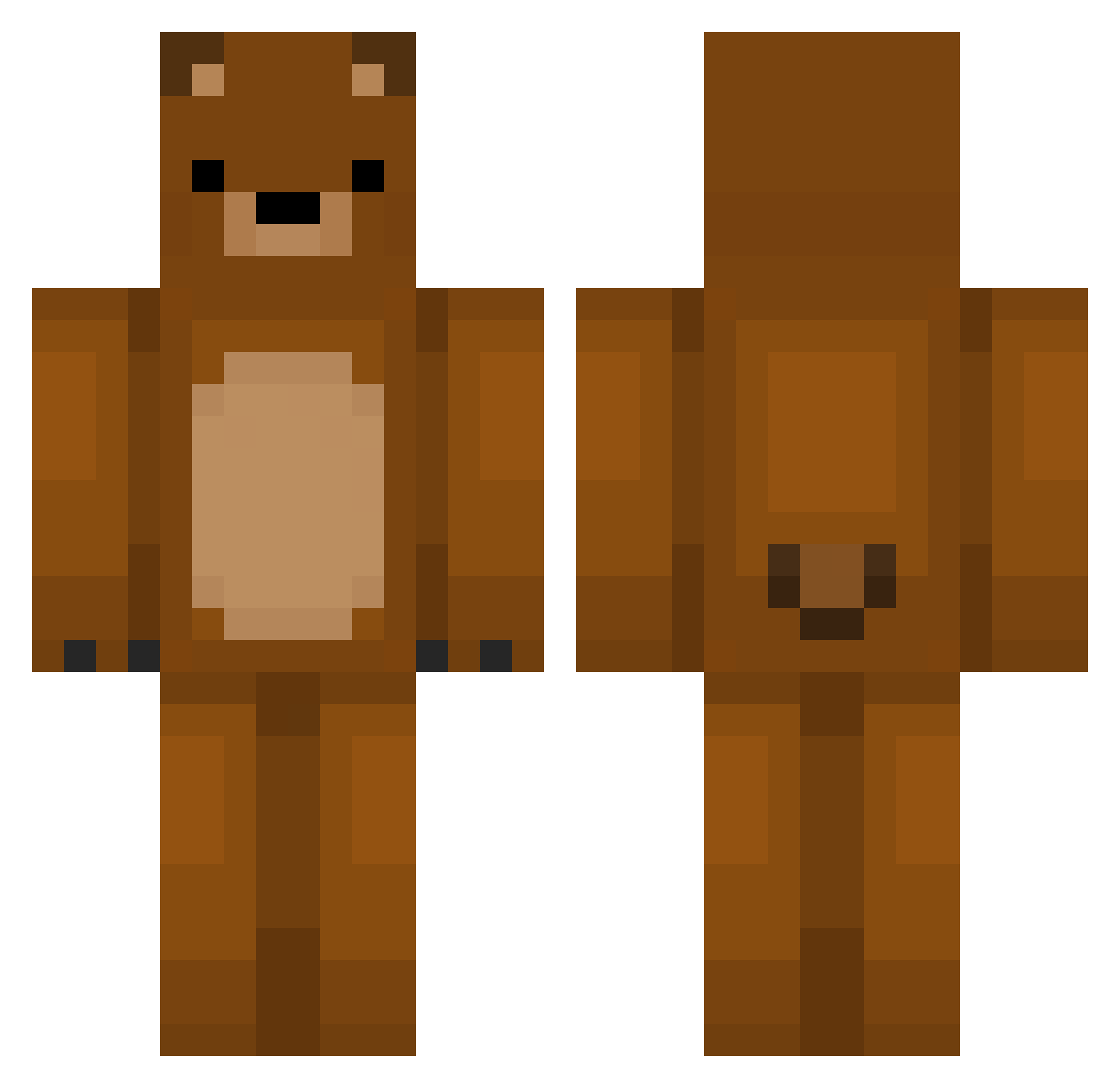 RonnieWalker2002 Minecraft skin, front and back view