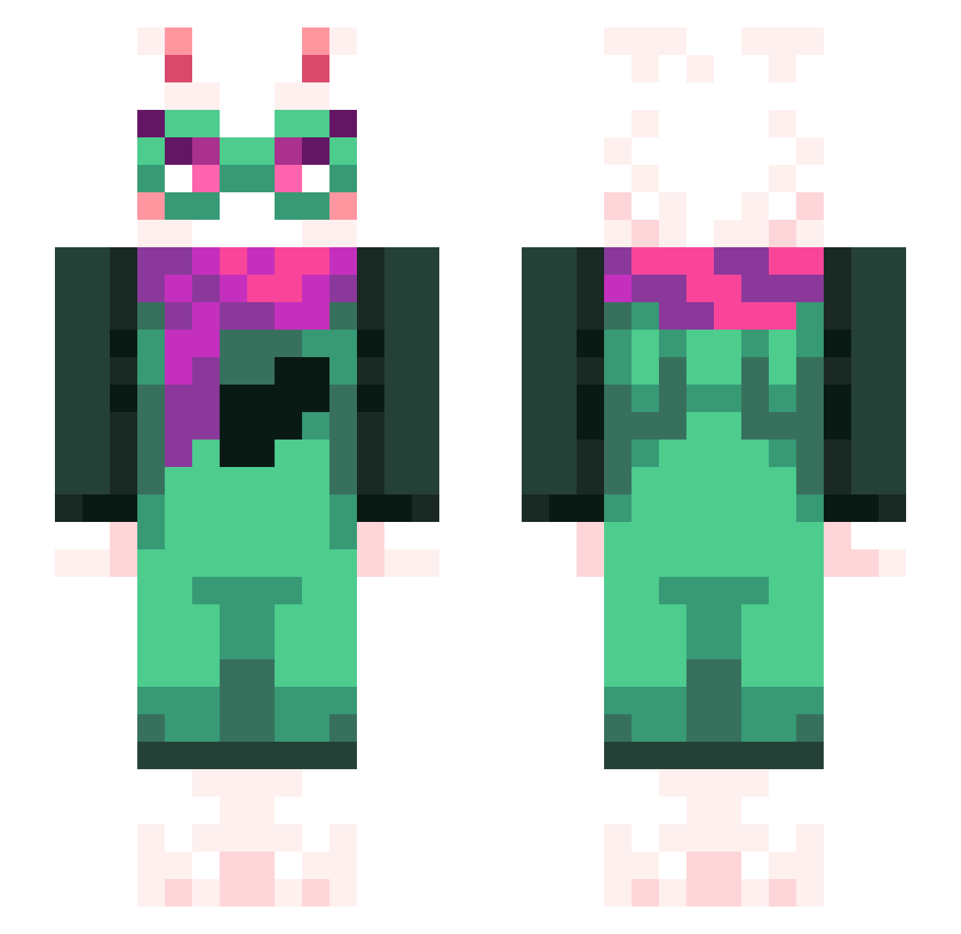 MedoKhajay Minecraft skin, front and back view