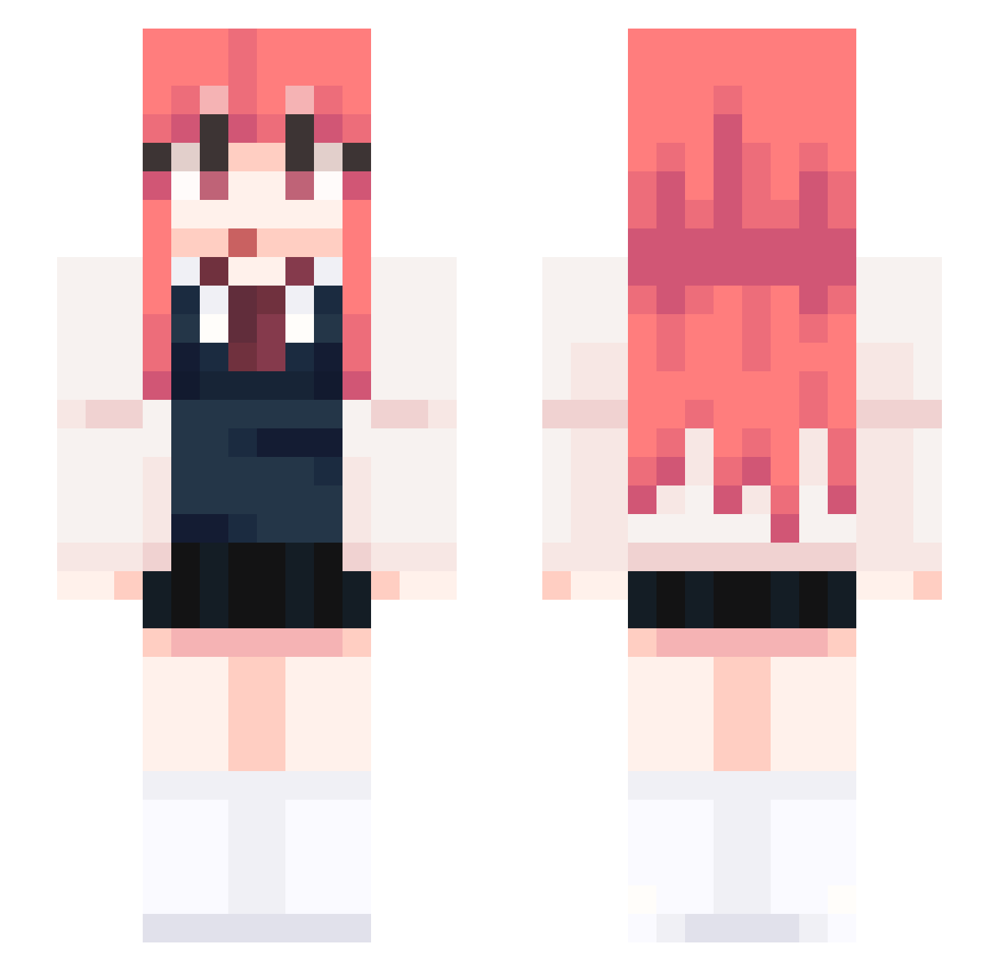 bunny_716 Minecraft skin, front and back view