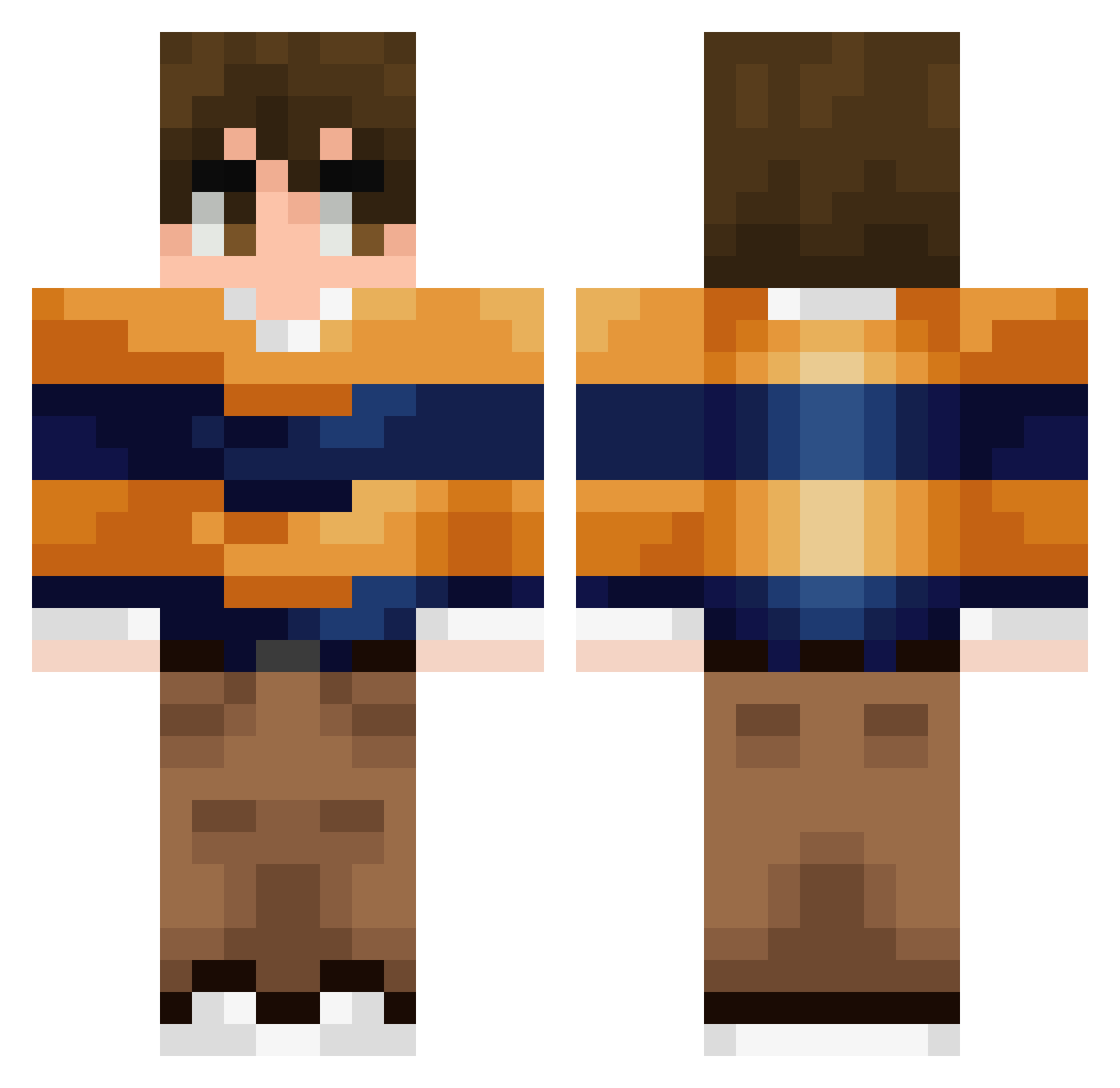 IAmHeisenburger Minecraft skin, front and back view