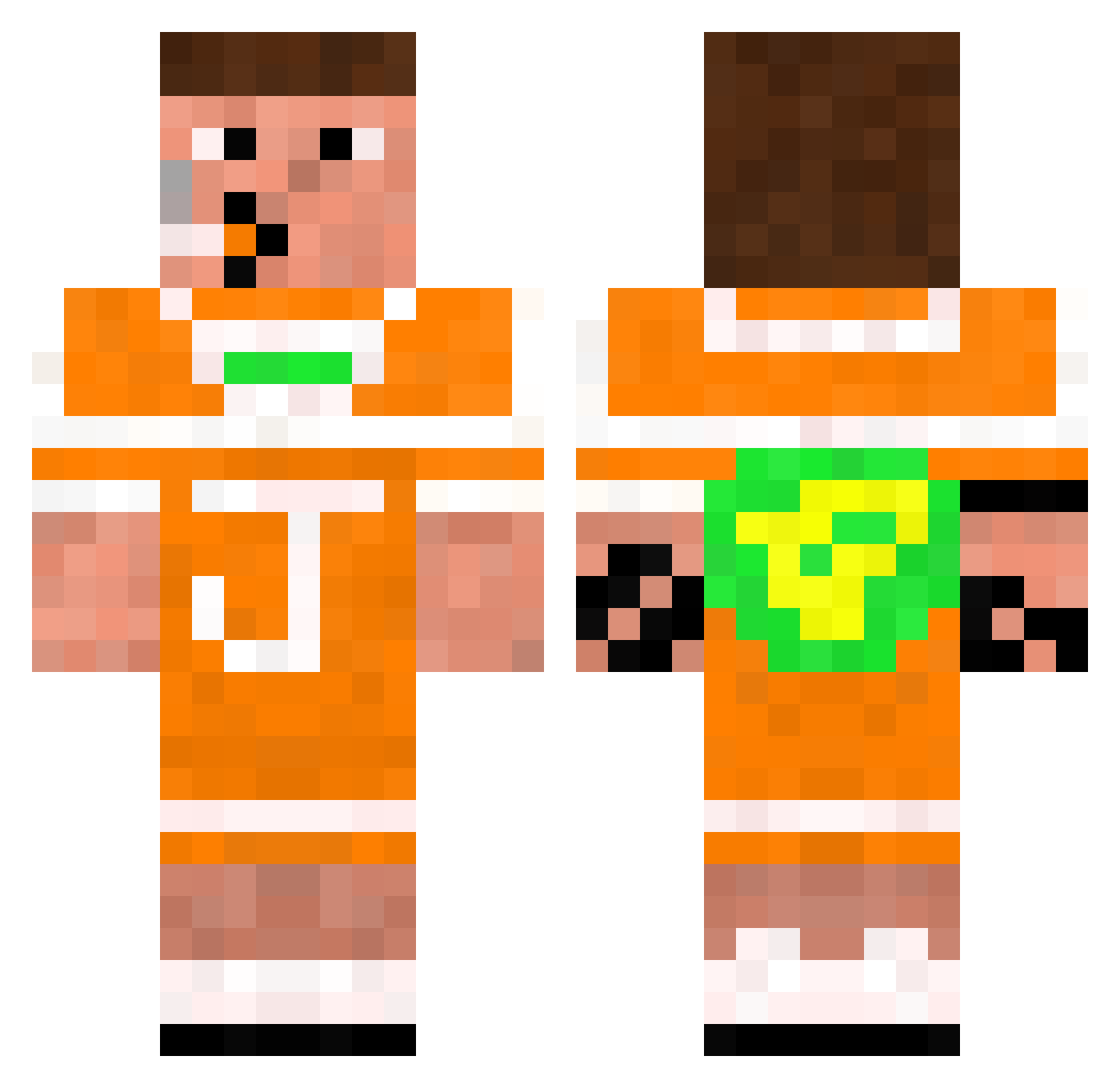 NAX_FR Minecraft skin, front and back view
