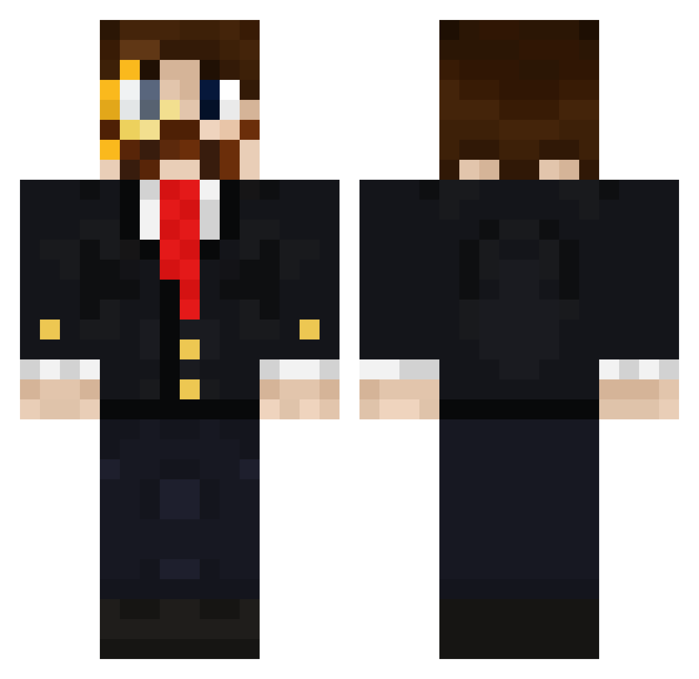 Saltiest_Boy Minecraft skin, front and back view
