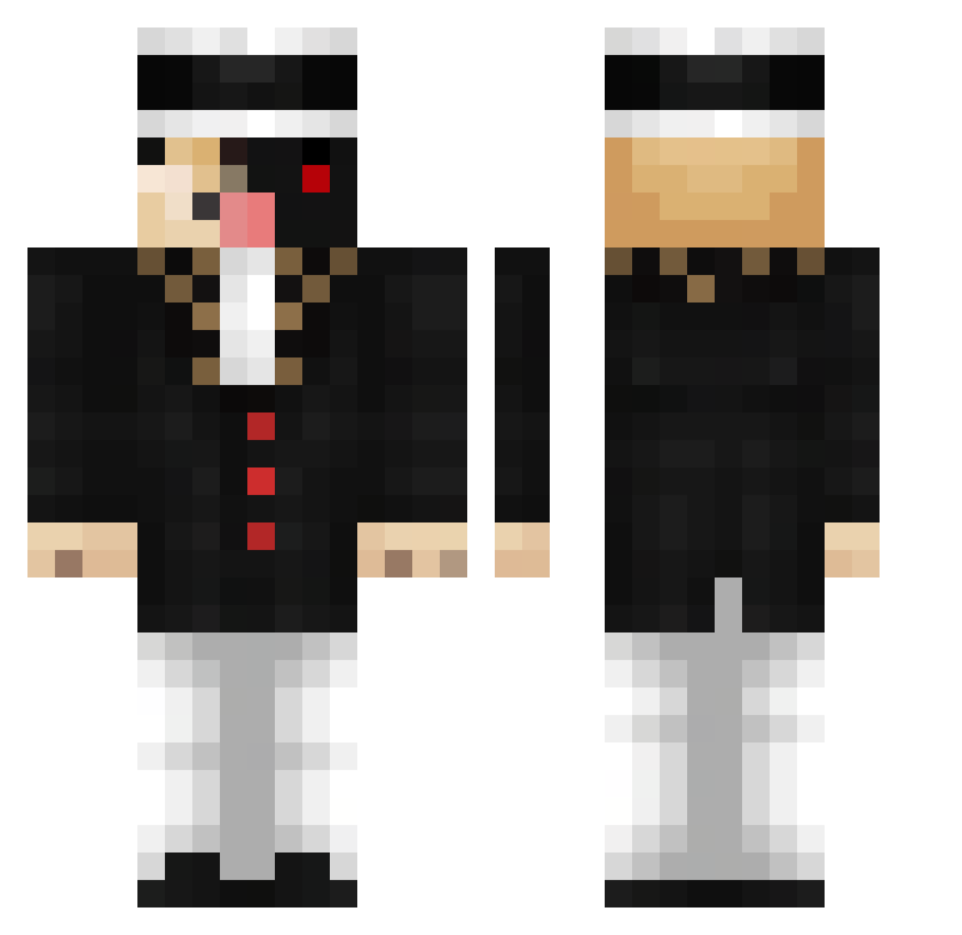 dog_1022 Minecraft skin, front and back view