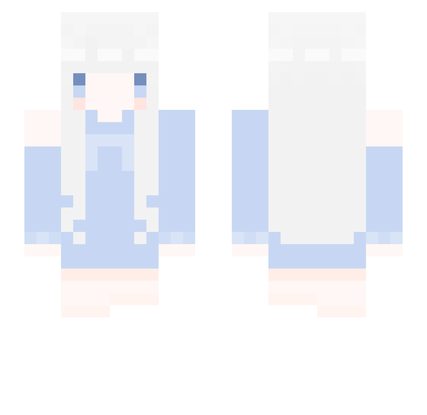 yuz_c1aL0_07_21 Minecraft skin, front and back view