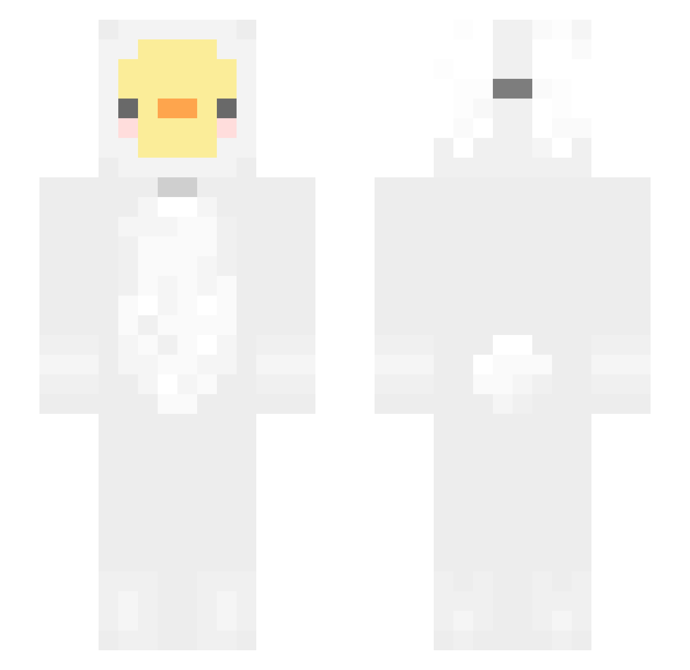 jennycristy Minecraft skin, front and back view