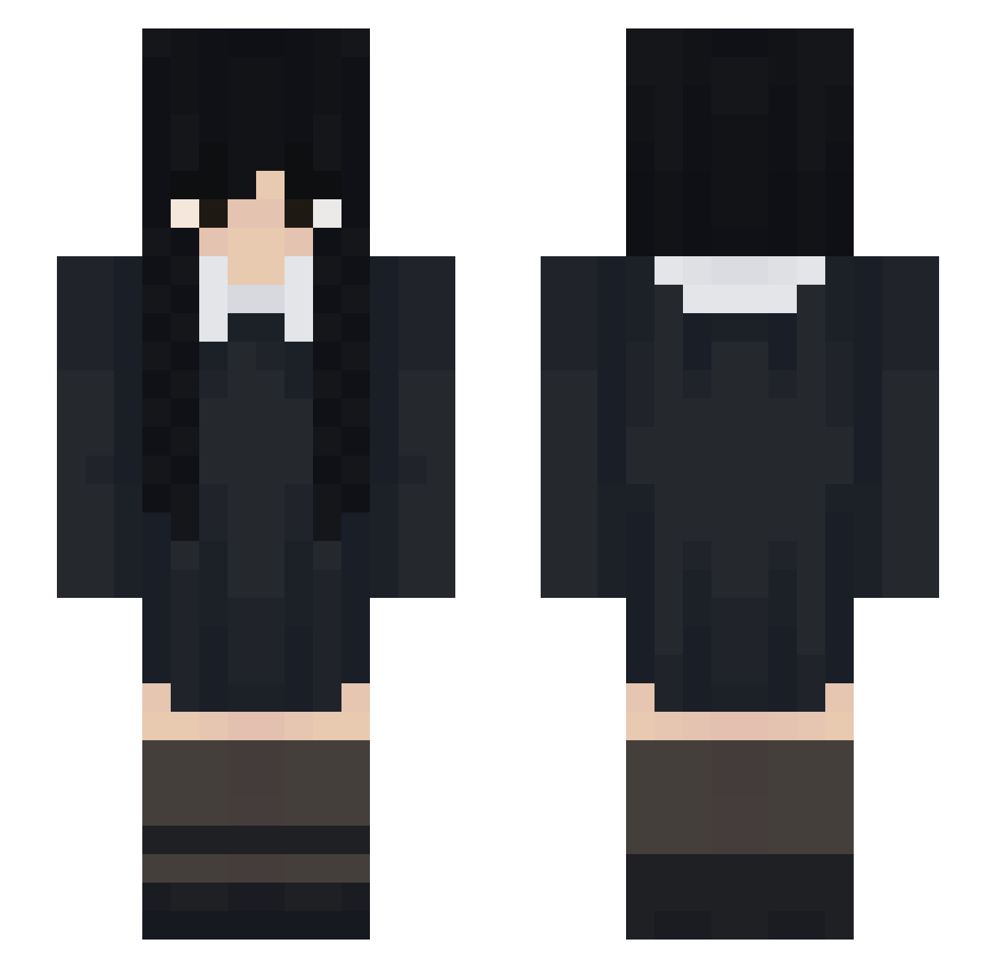 decek1337 Minecraft skin, front and back view