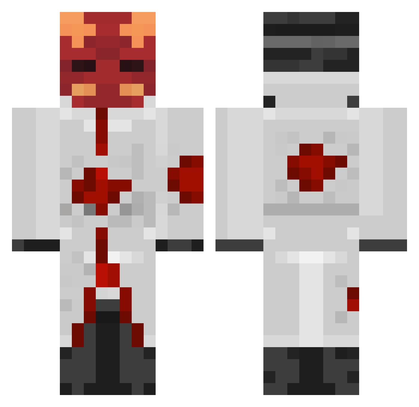 Drezxqr Minecraft skin, front and back view