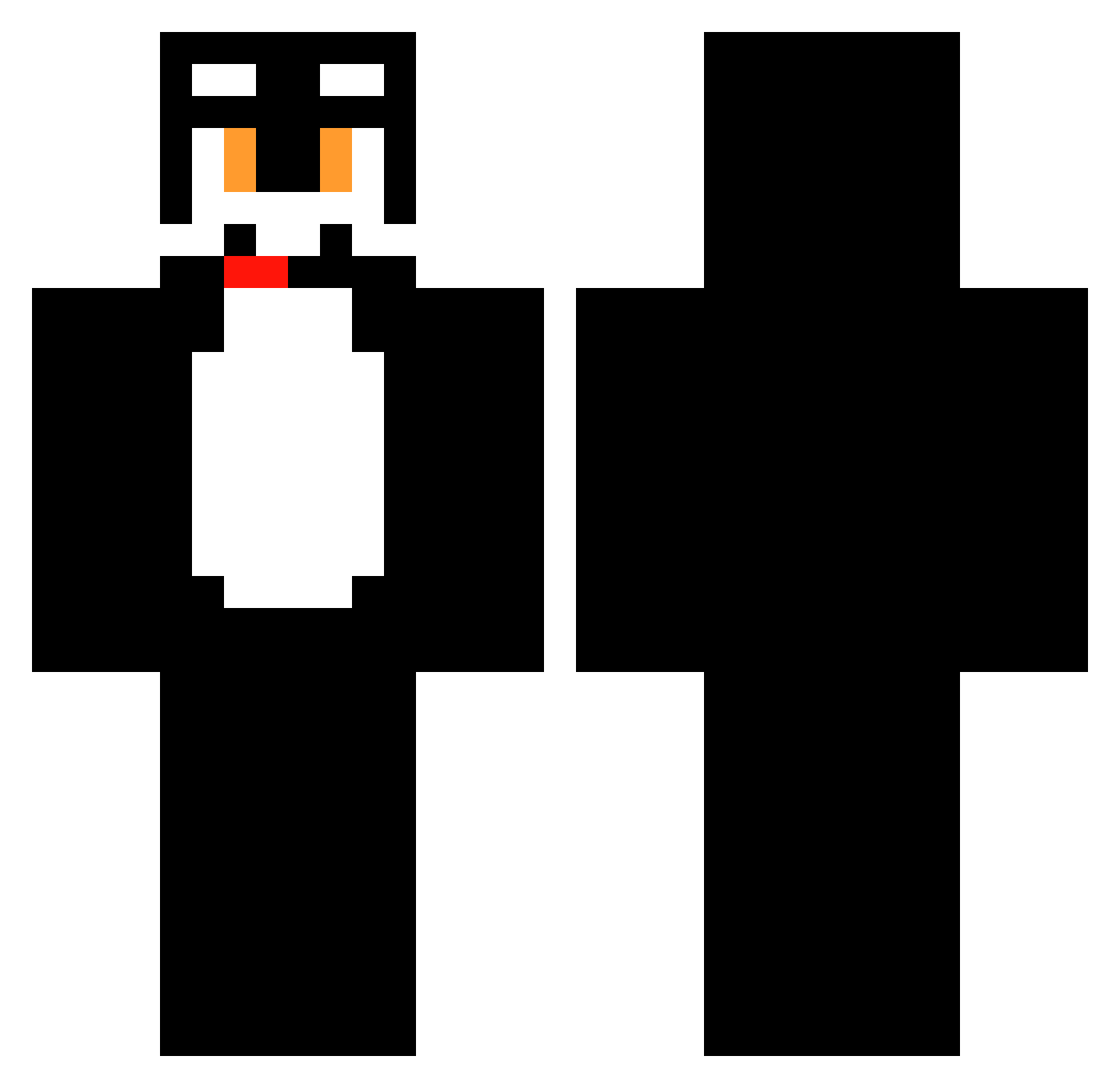 ILommiI Minecraft skin, front and back view