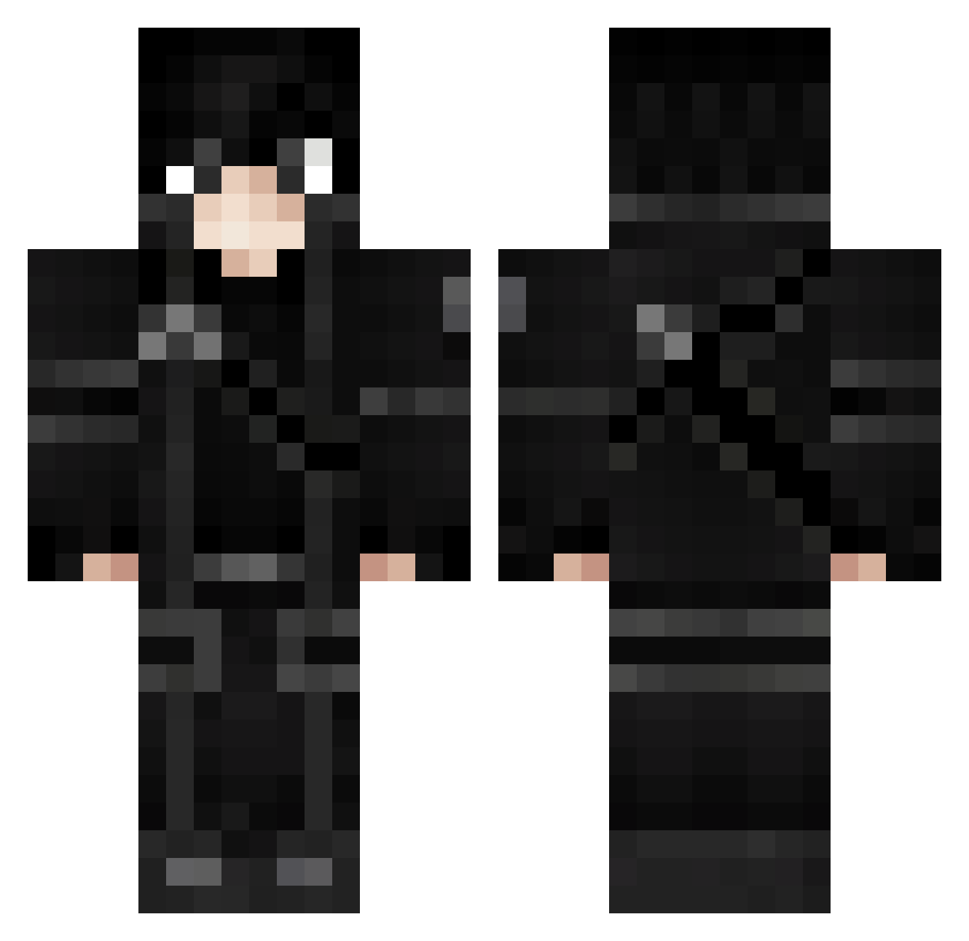 emirhanw0w Minecraft skin, front and back view