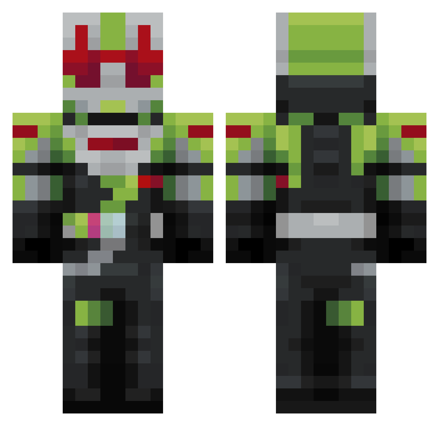 catlord06 Minecraft skin, front and back view