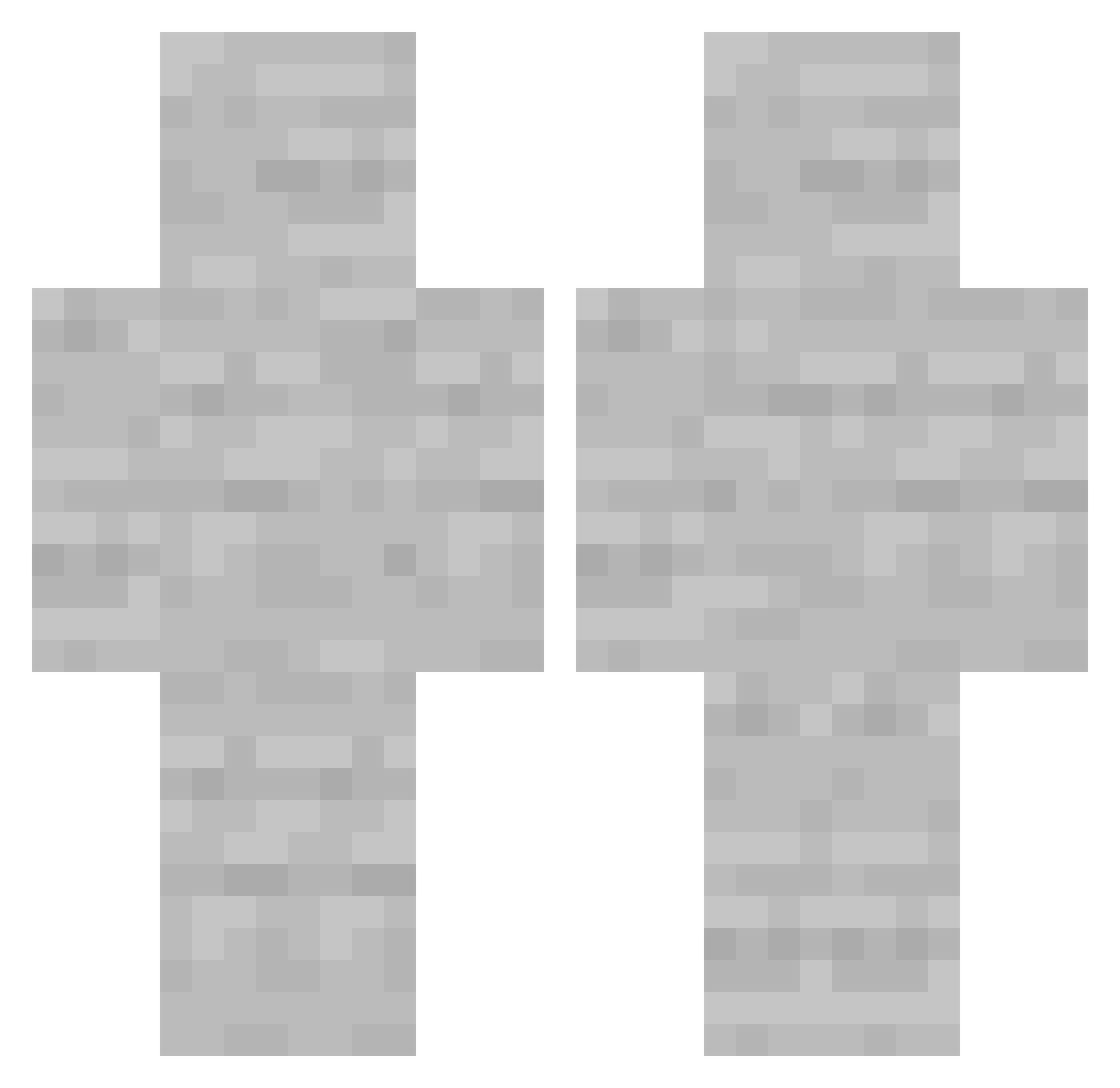 chetterj Minecraft skin, front and back view