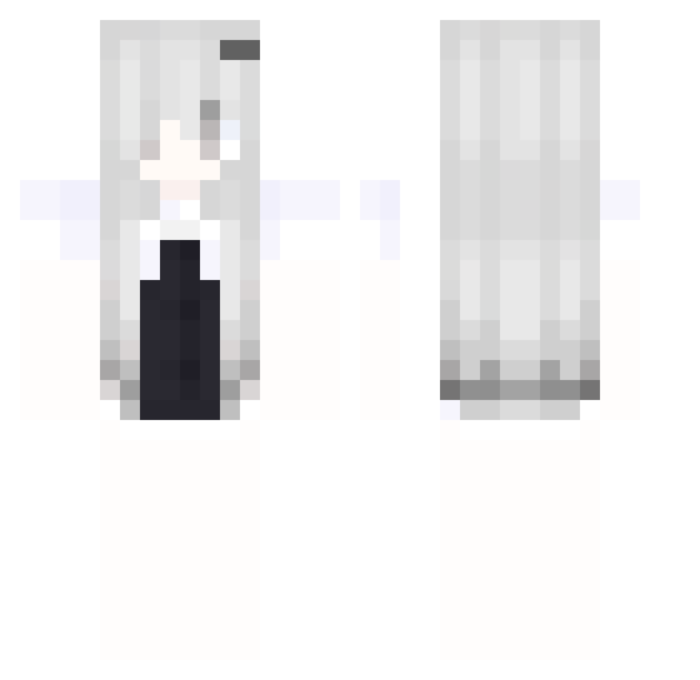 itzdlinh Minecraft skin, front and back view