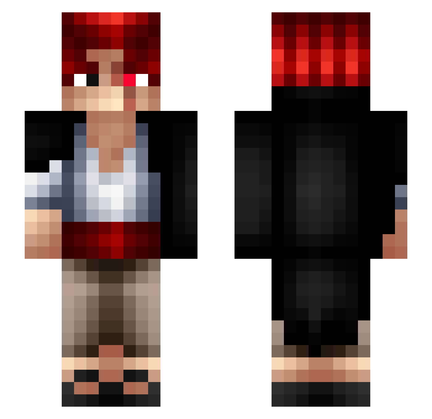 gregkiser7 Minecraft skin, front and back view