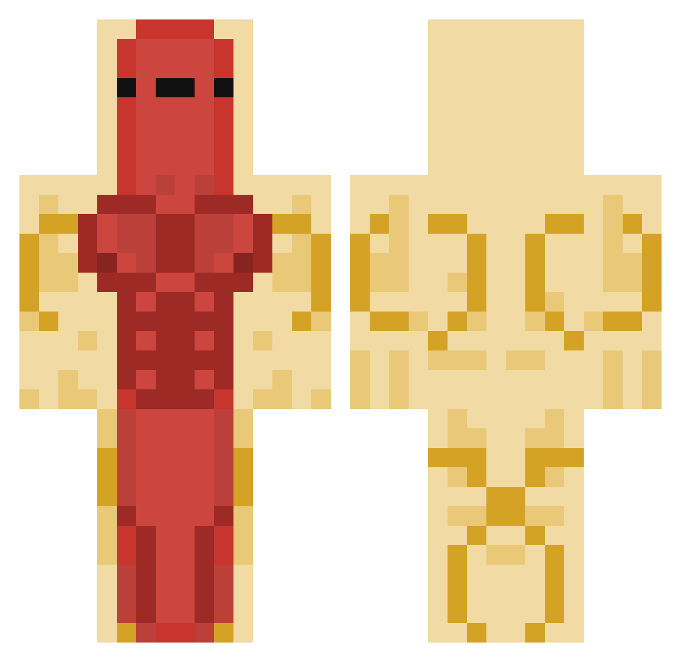 Super_Remus Minecraft skin, front and back view