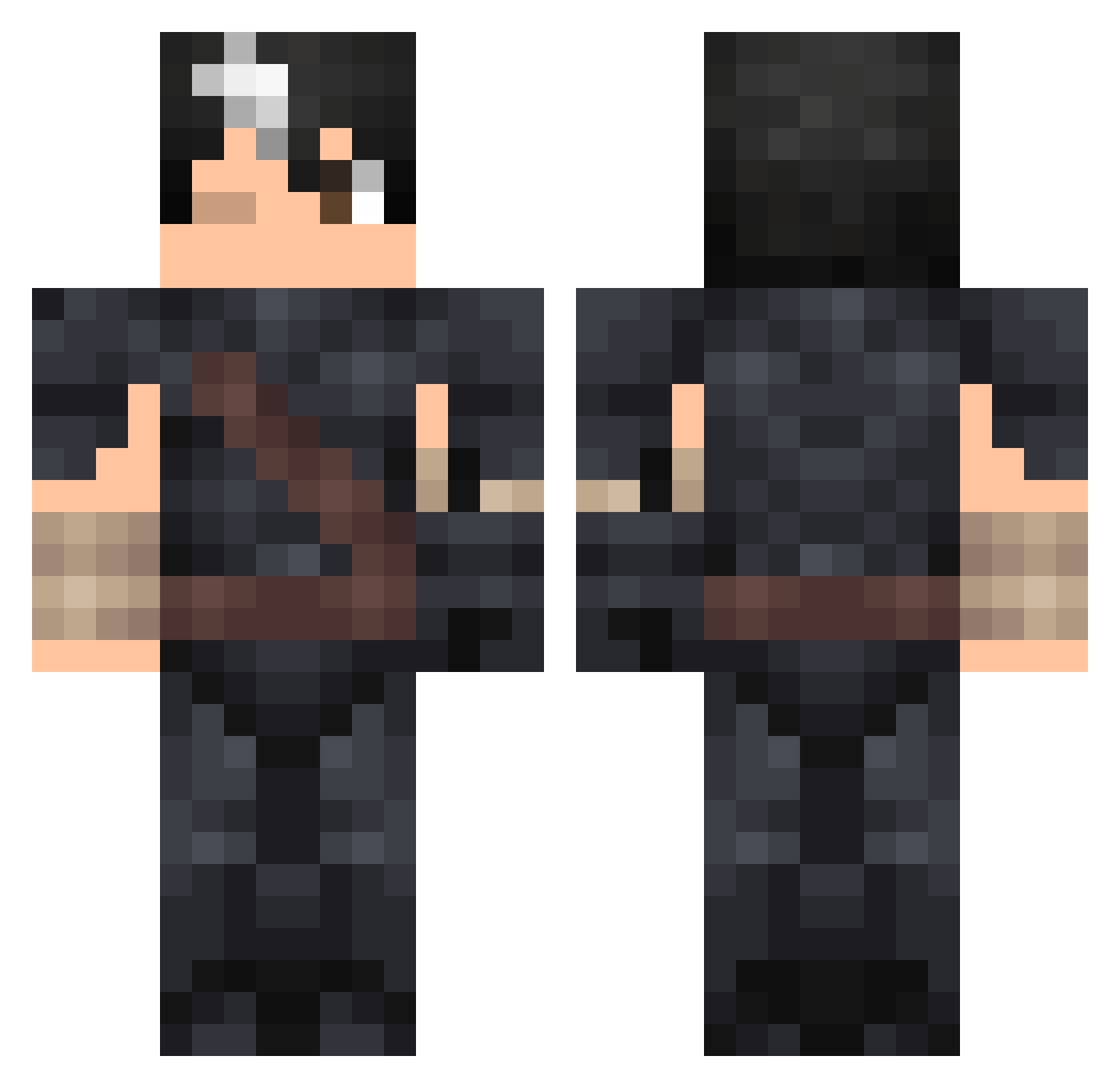 EagleSniper Minecraft skin, front and back view