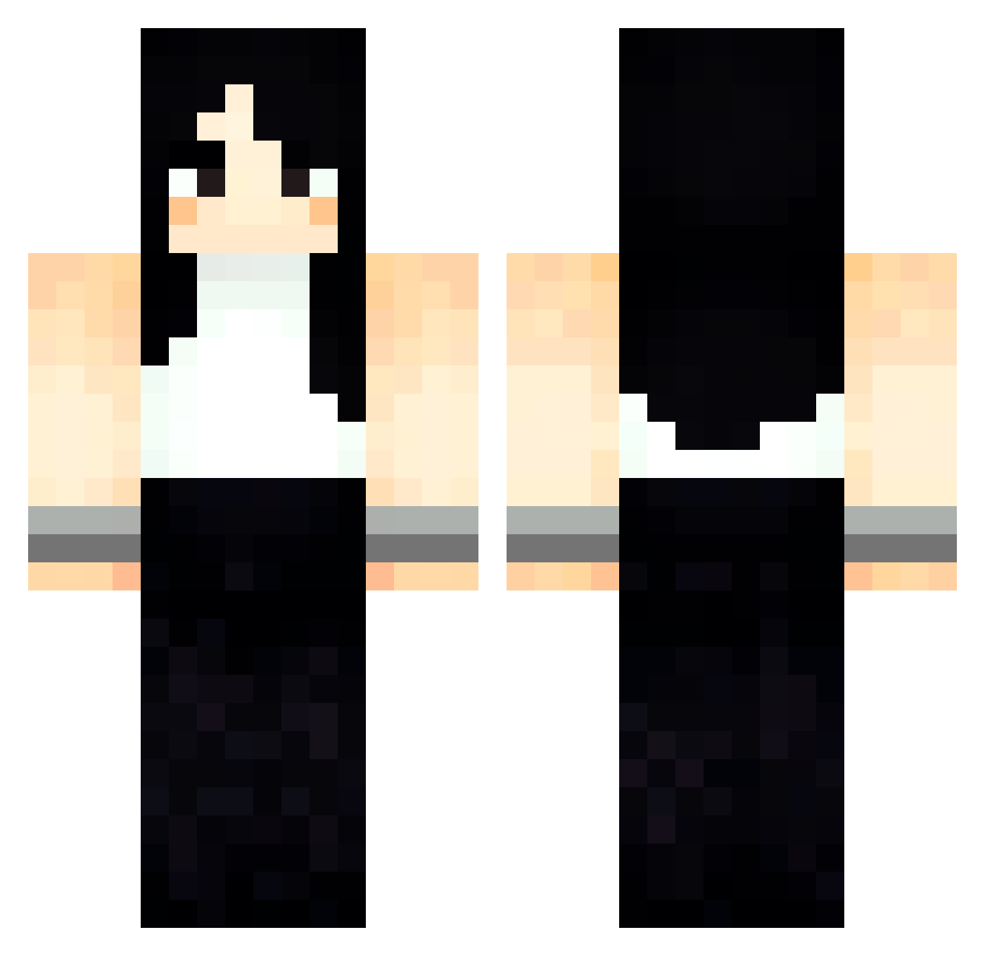 ny9n Minecraft skin, front and back view
