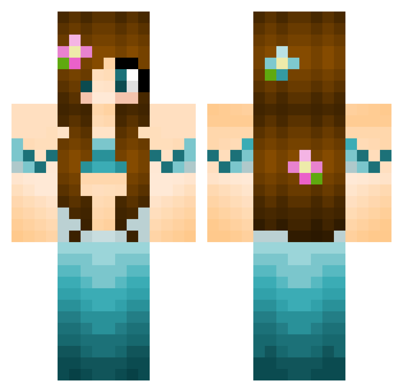 P3RVY_SAGE420 Minecraft skin, front and back view