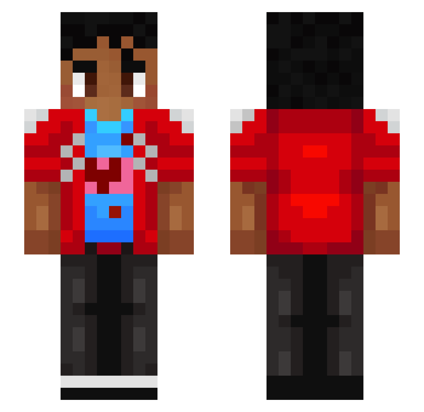 ErenC56 Minecraft skin, front and back view