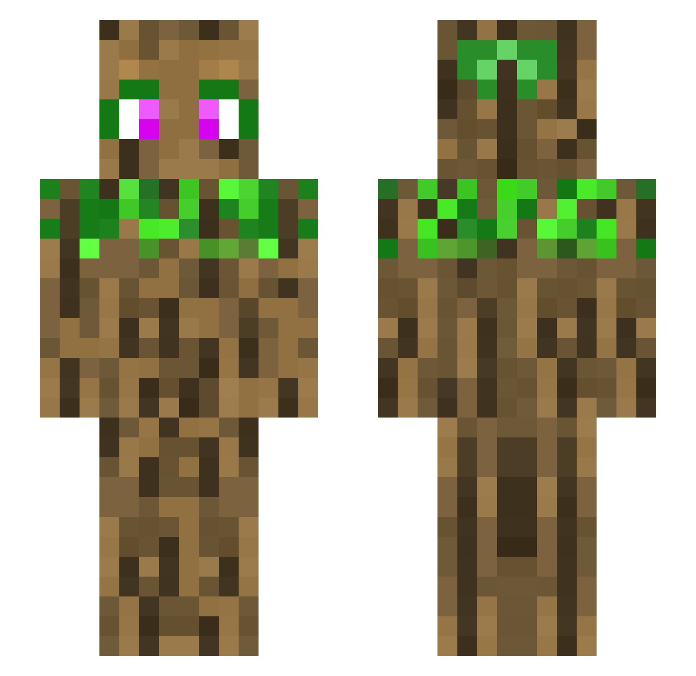 Allmightyduck_ Minecraft skin, front and back view