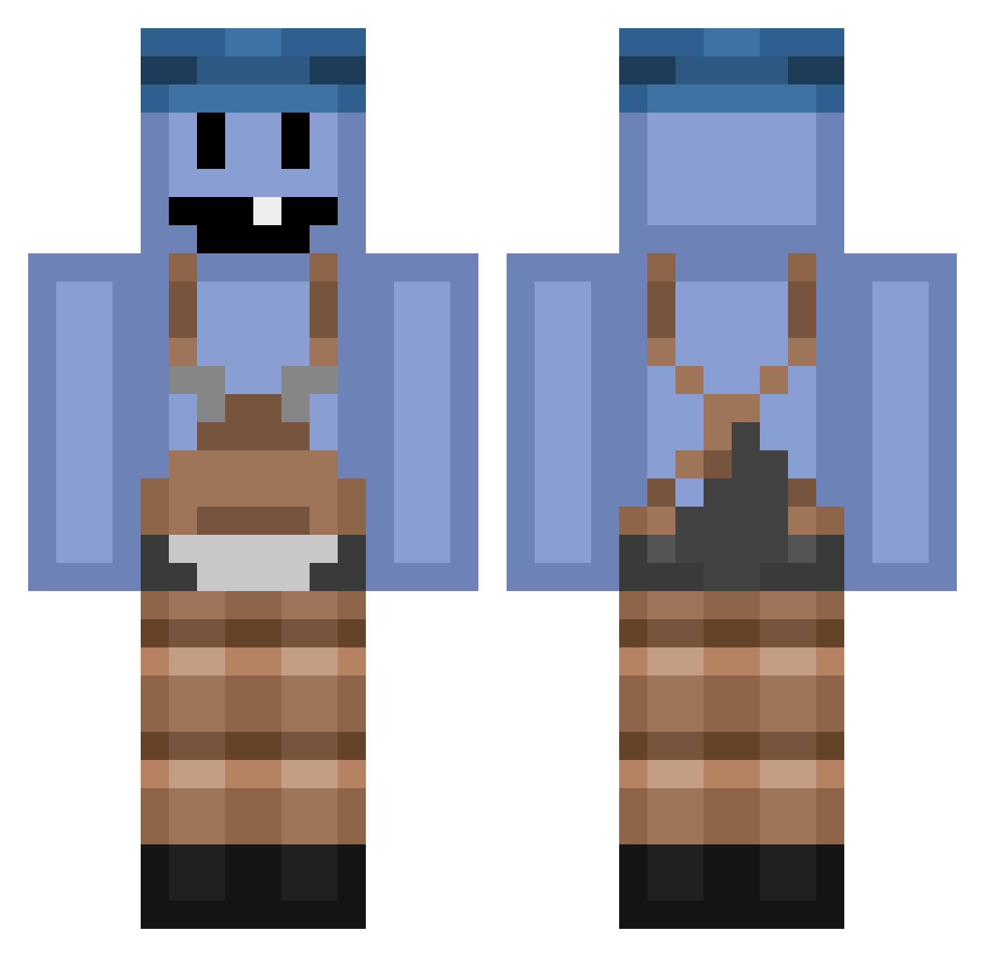 VIT_trent Minecraft skin, front and back view